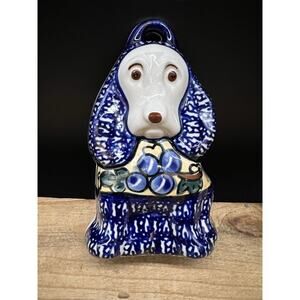 Polish Pottery Hound Dog-shaped Cookie Shortbread Chocolate Mold Wall Decor